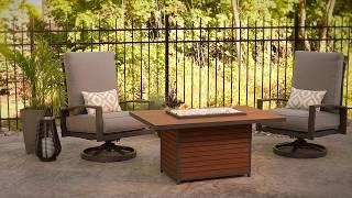 Kenwood Chat Gas Fire Pit Table - The Outdoor GreatRoom Company