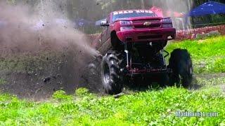 CHEVY MEGA MUD TRUCK OBLITERATES MICHIGAN MUD BOG