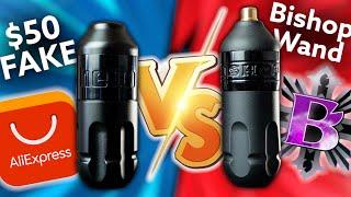 $50 FAKE Bishop Wand Vs. The Real Thing!  What Tattoo Machine Is Best?