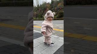 아빠 퇴근 기다리는 아린곰 #아빠 #사랑해요 #육아 #baby