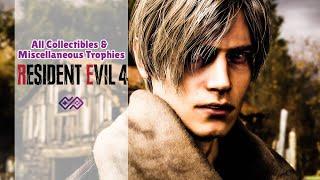 RESIDENT EVIL 4 REMAKE - 100% All Collectibles & Misc Trophies - Walkthrough No Commentary (PS5)