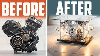 I Built My Dream Motorcycle Engine Coffee Table