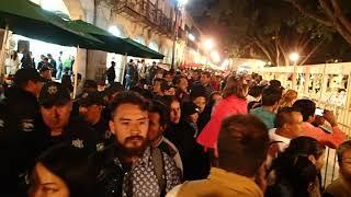 Walking downtown Oaxaca Mexico.  Dec 2017