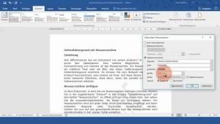 Word 2016: Seitenhintergrund mit Wasserzeichen