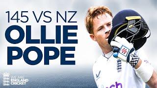  Those Cover Drives | Ollie Pope Hits Exquisite 145 Against New Zealand | England Cricket 2022