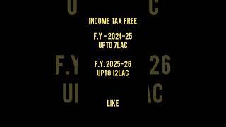 Income tax free f.y. 24- 25 and f.y. 25-26 #tax free #education #cafinal #calculate #taxreturn #tax
