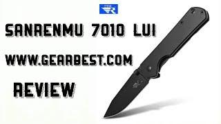 Sanrenmu 7010 LUI Frame Lock knife Black on Black