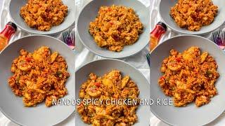 Nando's Spicy Chicken and Rice Recipe | One Pot Delight #vlogtober #chickenandrice #onepotmeal