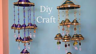 DIY Newspaper Wind Chime Wall Hanging [Best out of Waste ]parul pawar