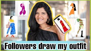 I Asked my Followers to DRAW MY OUTFITS | Niharika Jain