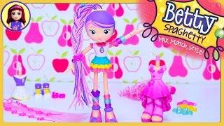 Betty Spaghetty School Fashion Betty Build-a-Doll Review Unboxing Silly Play - Kids Toys