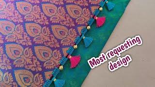 Most requesting saree kuchu design #simplesareekuchu #simple #bridalsareekuchudesign #bridalsaree