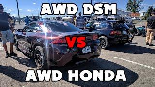 AWD DSM vs AWD Honda Civic - 360° Video