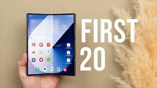 Samsung Z Fold 6 First 20 Things To Do! (Tips & Tricks)