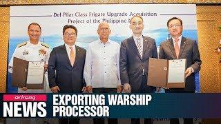 Hanwha Systems to export key processor unit for warships to the Philippines