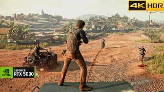 UNCHARTED 4 - THE BEST CHASE IN GAMING HISTORY | ULTRA Realistic Graphics Gameplay [4K 60FPS HDR]