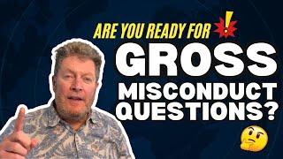 Are You Ready for Gross Misconduct Questions? #policerecruitment