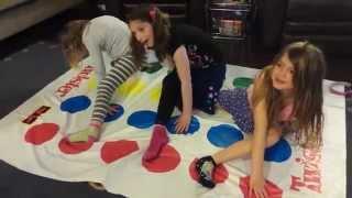 Angelina's 7th Birthday - Playing Twister