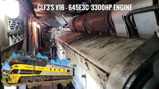 CLF3 Engine room - V16-645E3c - V16 - 3300hp