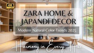 Zara Home & Japandi Inspired Color Trends 2025: Earthy Neutrals for Cozy Modern Minimalist Interiors