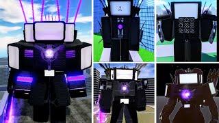 Upgraded Titan Tv Man Showcase In Top 5 Skibidi Toilet Roleplay Roblox Game