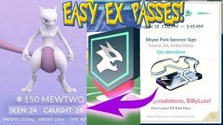 HOW TO GET A MEWTWO EVERY WEEK - EX RAIDS in POKEMON GO