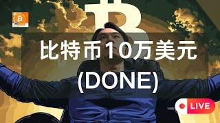 比特币价格在人类历史上第一次达到10万美元！