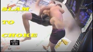 Slam to Choke  - HIll  Vs  Angus  - Almighty Fighting Championship