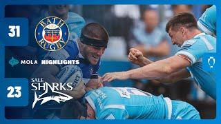 BATH vs SALE SHARKS 31-23 | HIGHLIGHTS | PREMIERSHIP RUGBY | MOLA TV