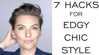 My 7 Hacks for Edgy Chic Style for the Minimalist Wardrobe / Outfit Examples / Tips / Emily Wheatley