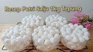 Resep putri salju 1 kg tepung enak banget, lumer dan pecah dimulut