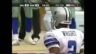 Anthony Wright Throws 40 yard TD Bomb to Joey Galloway (Cowboys at Raiders, Week 4 2001)