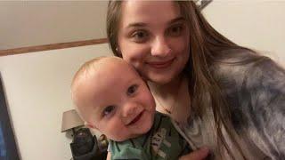 My morning routine w/ my 9 month old son | teen mom