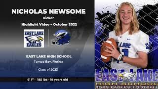 Nicholas Newsome Kicking Highlight Video October 2022