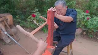Immersive viewing of woodworking, experiencing the inheritance of mil#carpenter #woodworking #master
