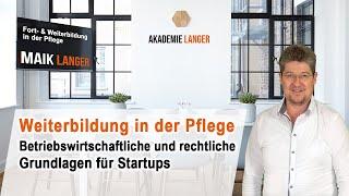 Betriebswirtschaftliche und rechtliche Grundlagen für Startups