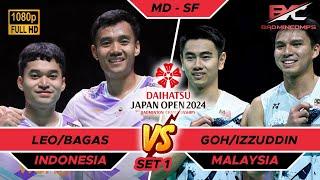 Leo Rolly Carnando/Bagas Maulana vs Goh Sze Fei/Nur Izzuddin | Set 1 | Japan Open 2024 Badminton