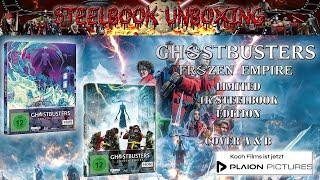 Unboxing - GHOSTBUSTERS: FROZEN EMPIRE - 4K Steelbooks - Cover A & B von Plaion Pictures