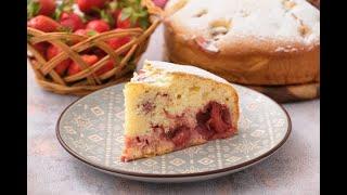 Torta soffice alle fragole: ideale per la colazione o per la merenda!