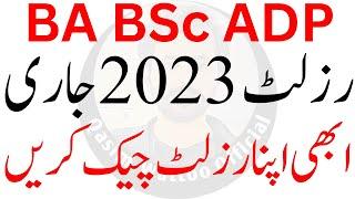 BA BSc Result 2023 | ADP Result 2023