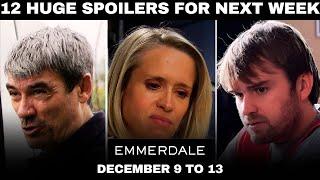 12 Emmerdale Spoilers for Next Week! | December 9th to 13th