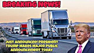 Breaking News! President Trump Makes Major Public Announcement To All Americans