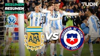 HIGHLIGHTS - Argentina 3-0 Chile | CONMEBOL Eliminatoria 2026 | TUDN