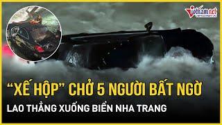 Ô tô Mercedes chở nhiều người bất ngờ "lao" xuống biển giữa lúc biển động dữ dội | Báo VietNamNet