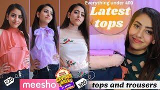 meesho haul | Beautiful net tops under ₹400 | Vanya singh