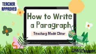 How to Write a Paragraph for Kids: Teaching Lesson in English