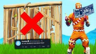 fortnite has disabled building