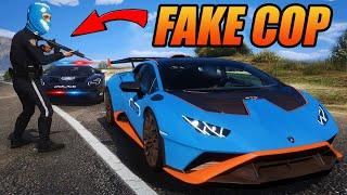 Fake Cop Steals EXPENSIVE Cars In GTA RP