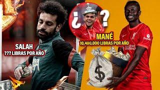 El SUELDO de cada crack del Liverpool ¡Esto GANA Luis Díaz y es INCREÍBLE lo de Salah!