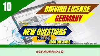 New Video Questions German Driving License English Theory Test Driving License Exam